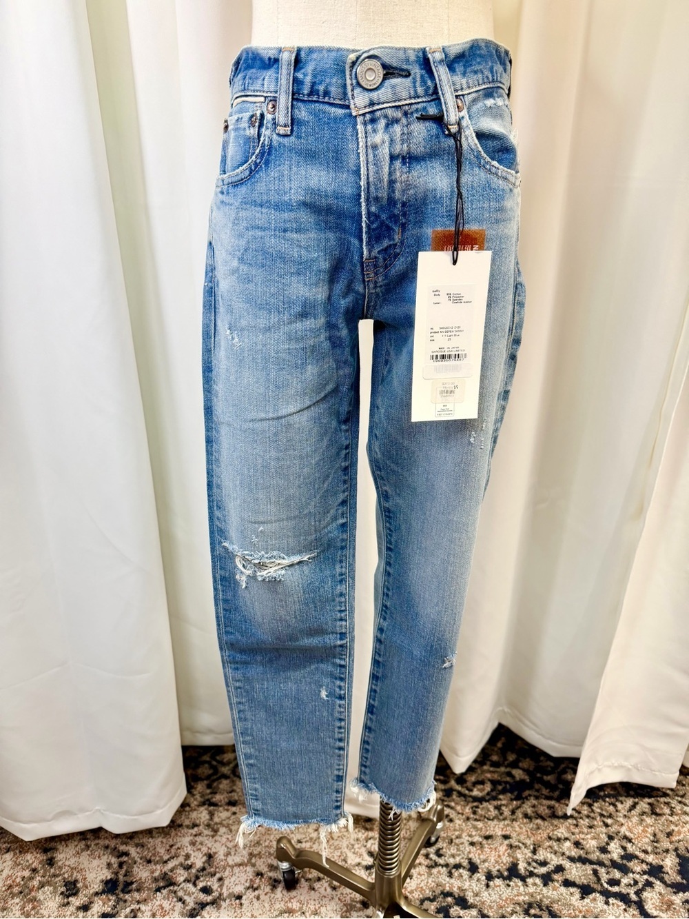 NWT Moussy Vintage ‘Depew’ Skinny Jeans in “111 Light Blue” Wash Szs 23, 24 & 25